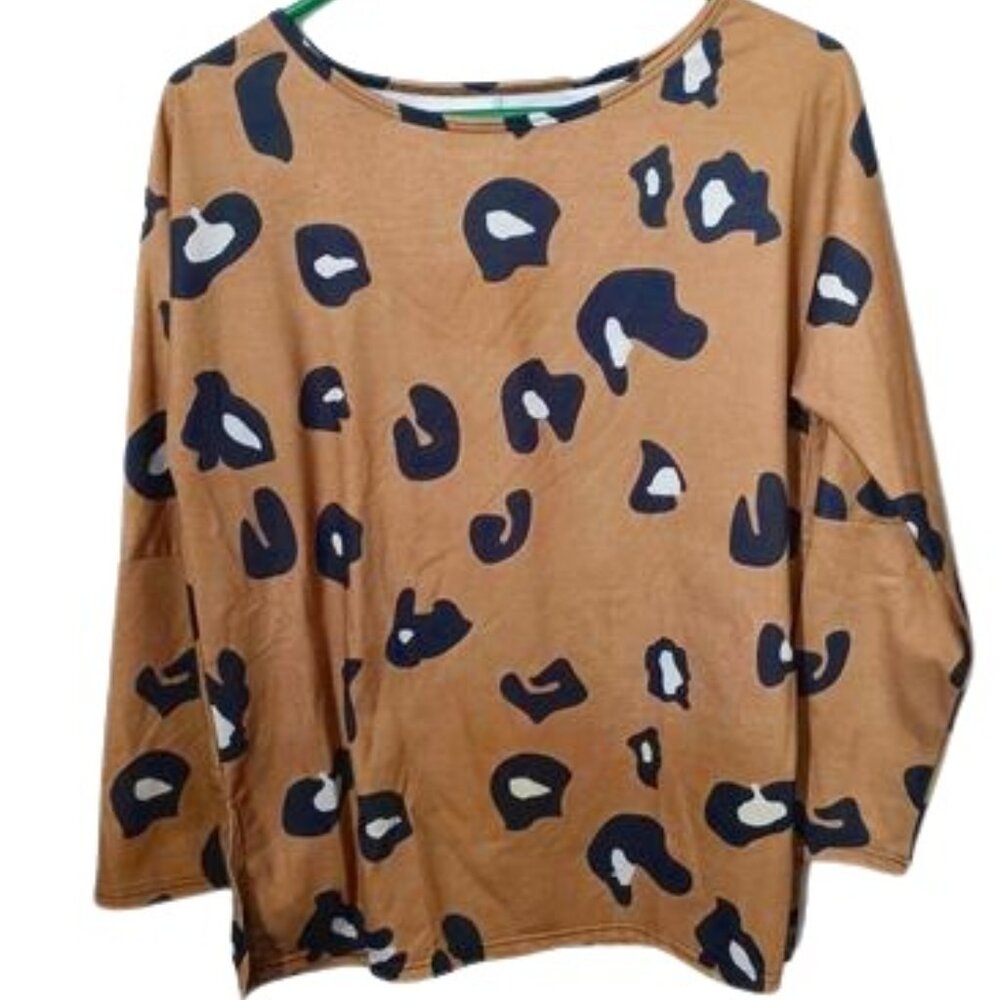 Leopard Print Top Size Small - image 1
